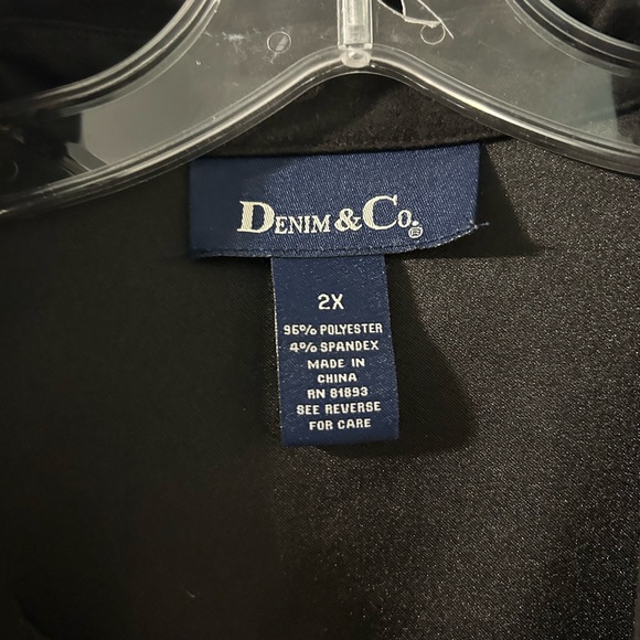 Denim & Co Faux Suede Jacket size 2x - Picture 2 of 2